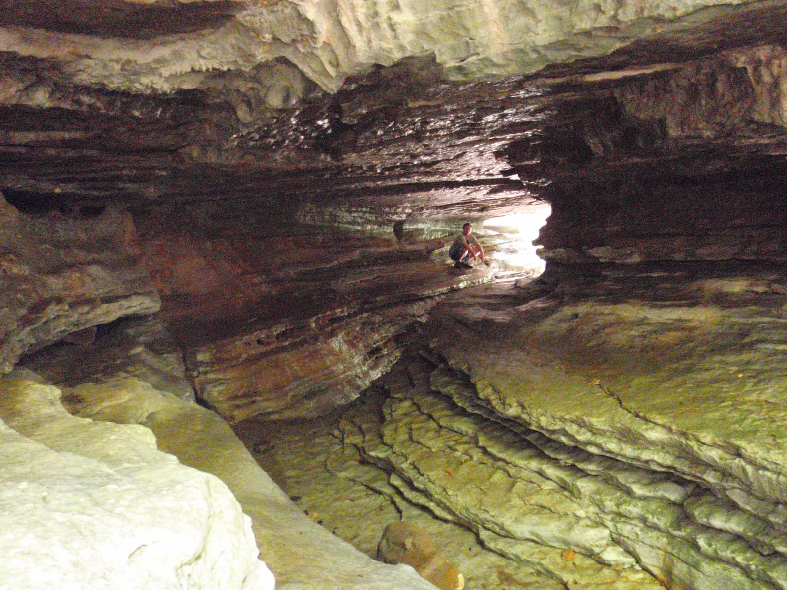 Eden Falls Cave area above Eden Falls, Lost Valley, August 2011