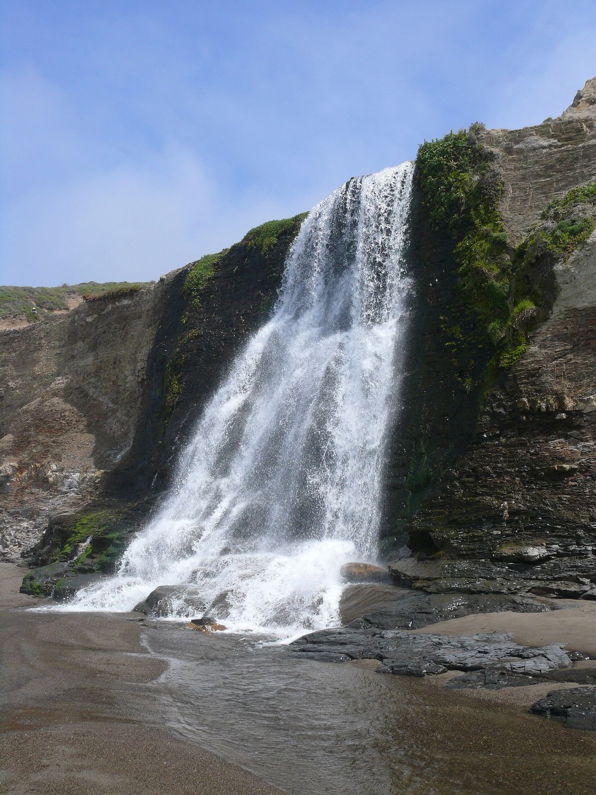 Alamere Falls in Point Reyes National Seashore, west Marin County, California.