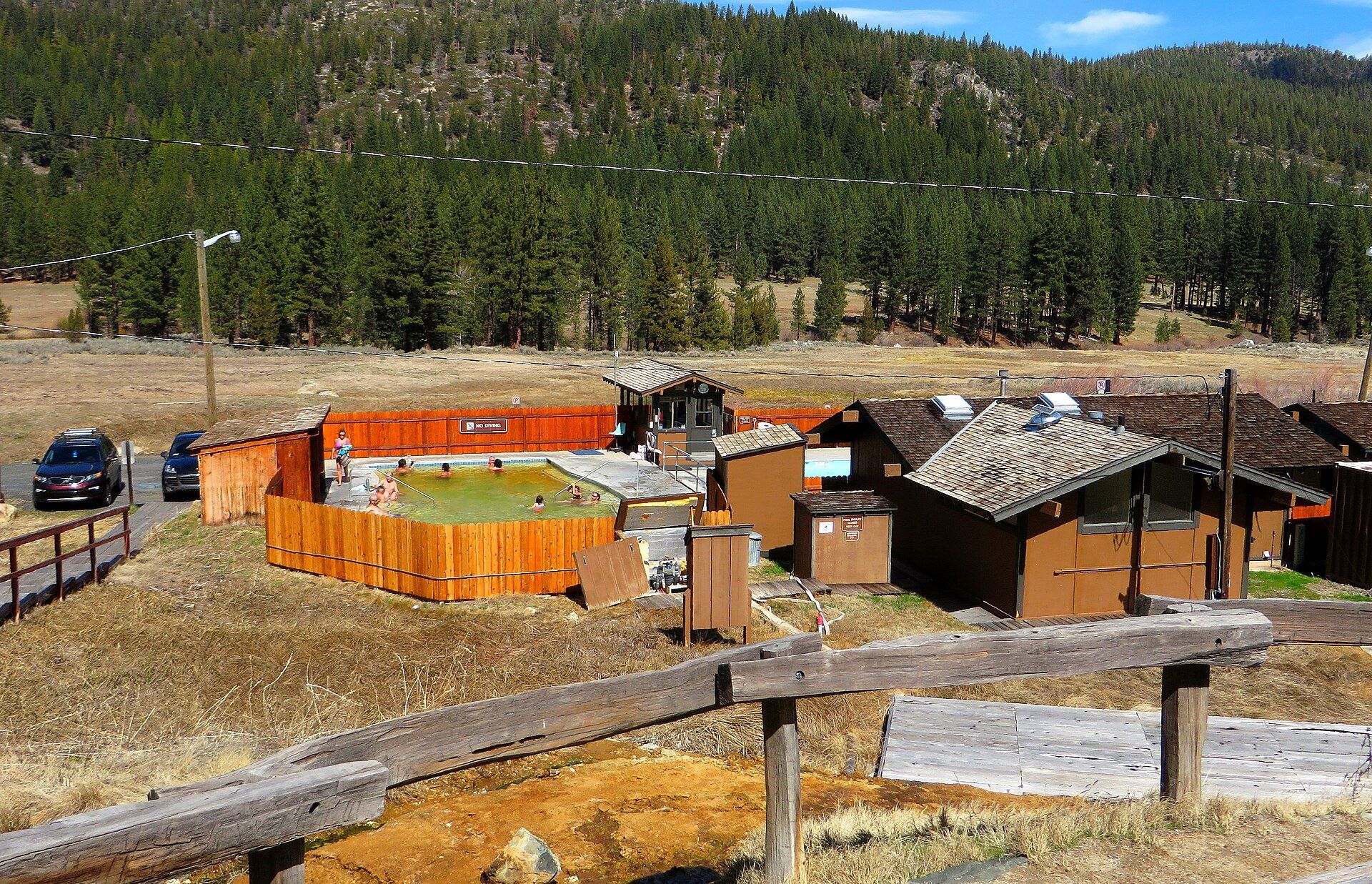 Mineral and swimming pools at Grover Hot Springs State Park