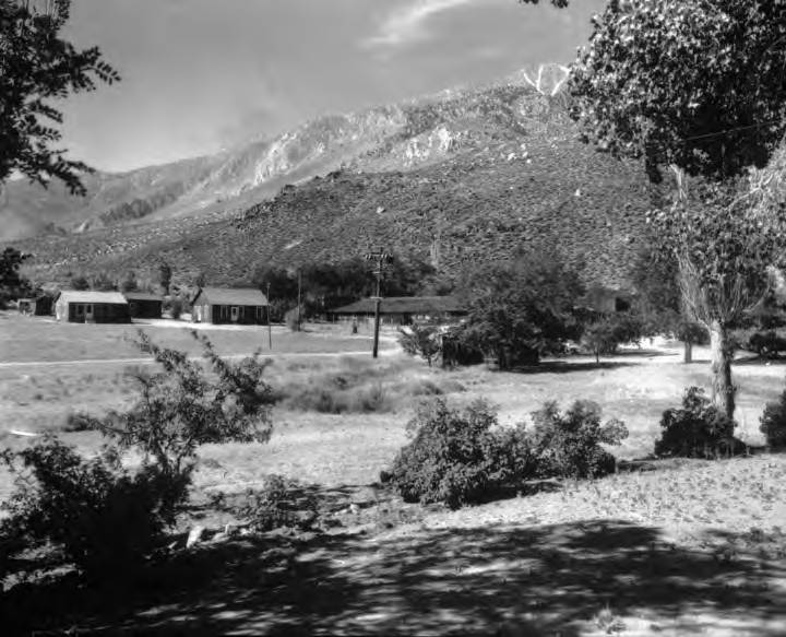 View from Keough Hot Springs resort looking southwest in Owens Valley