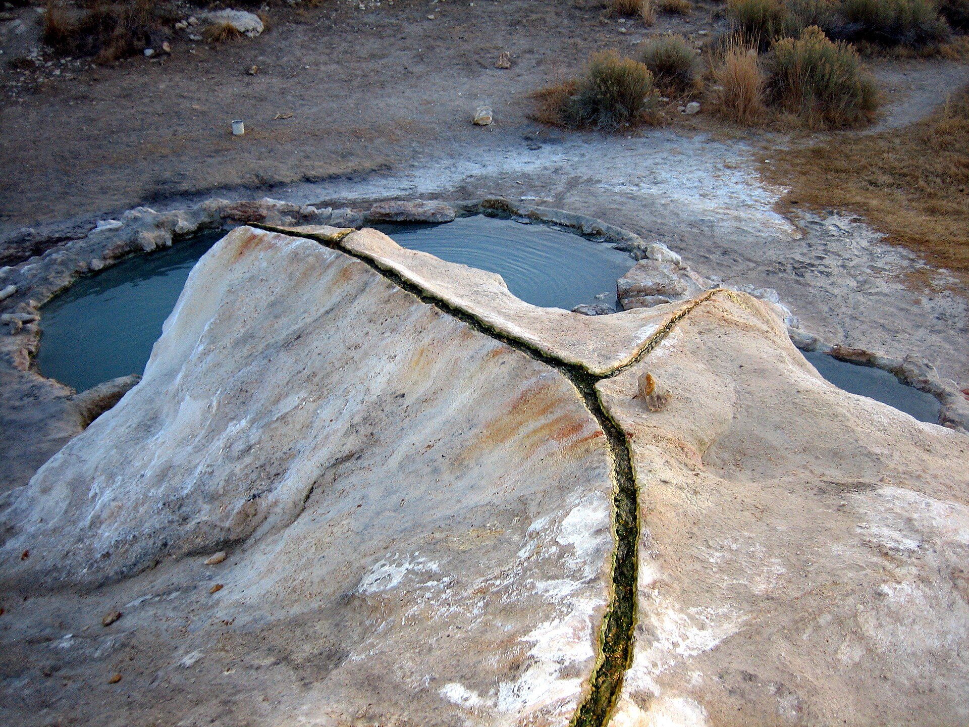 Travertine mound near Bridgeport, California