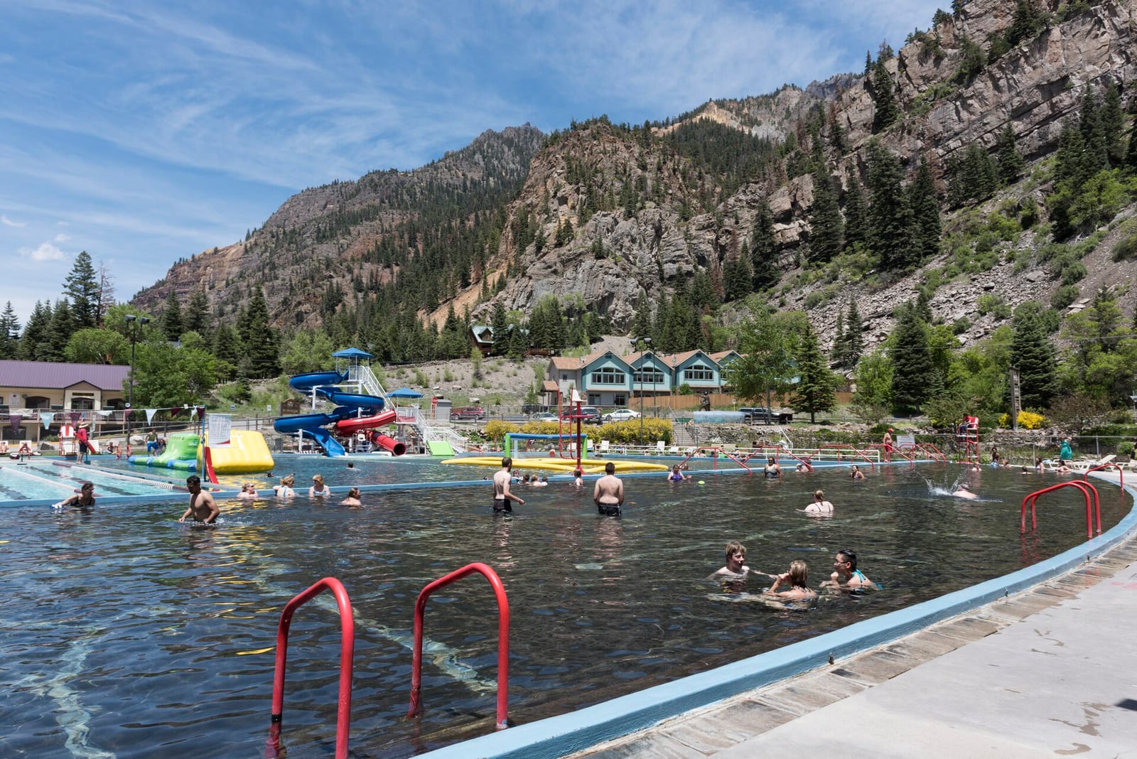 Historic view of the Ouray Hot Springs pool