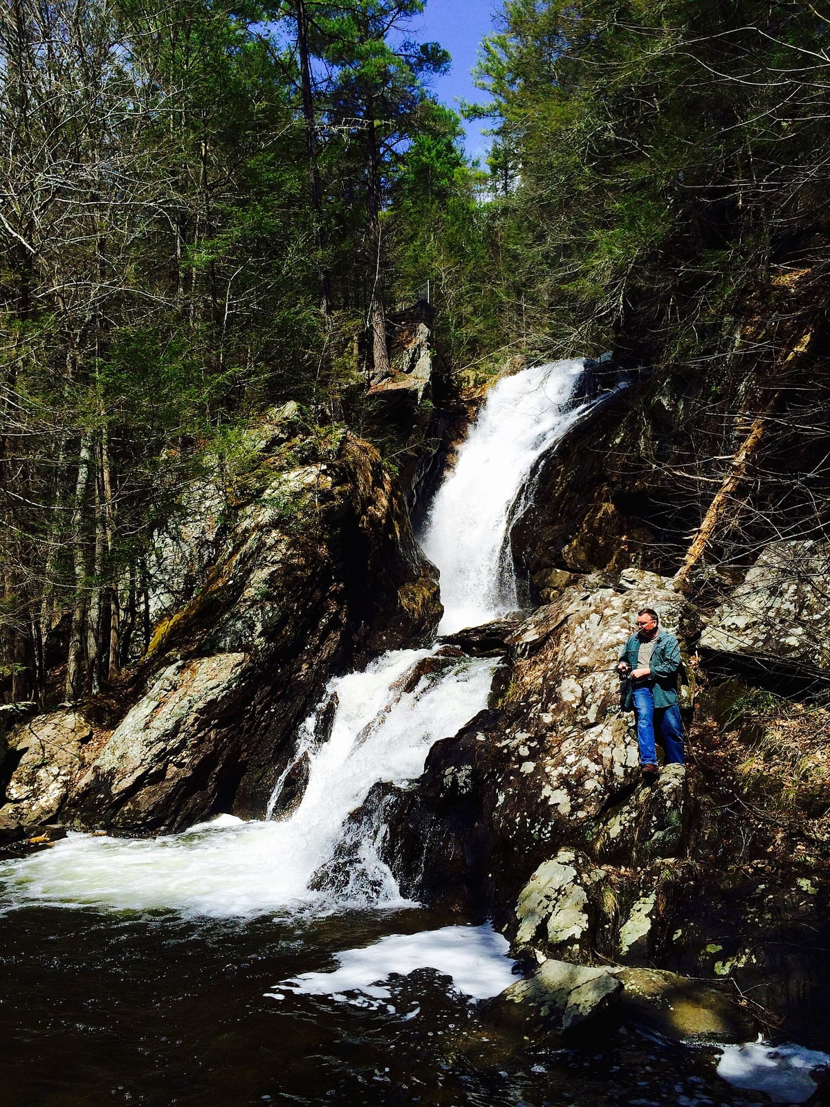 Campbell Falls, Campbell Falls State Park Reserve, Southfield, Massachuesetts.