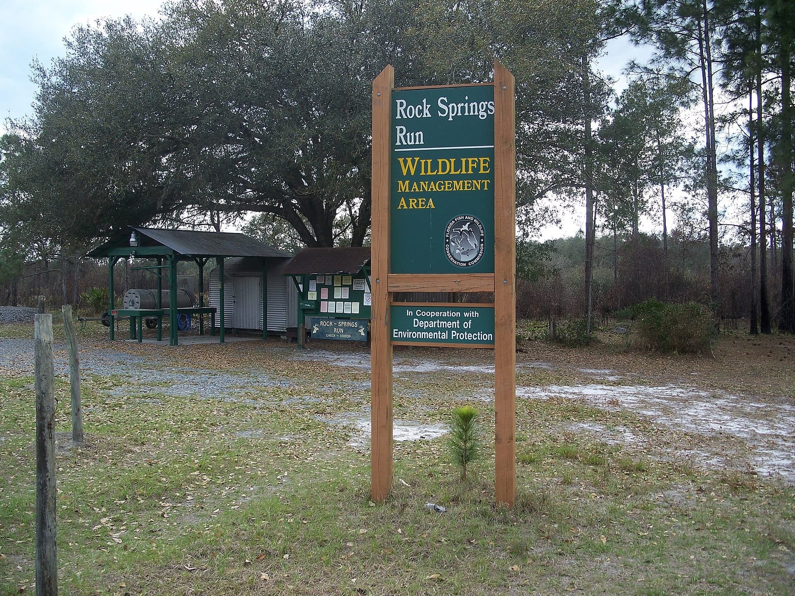 Check Station in Rock Springs Run State Reserve