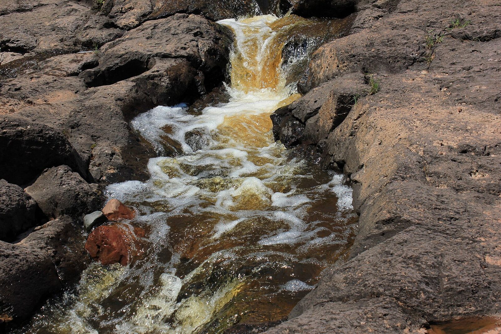 Gooseberry Falls State park is known for its cascading waterfalls and its hiking and biking trails. There are also several campsites around the park and a short