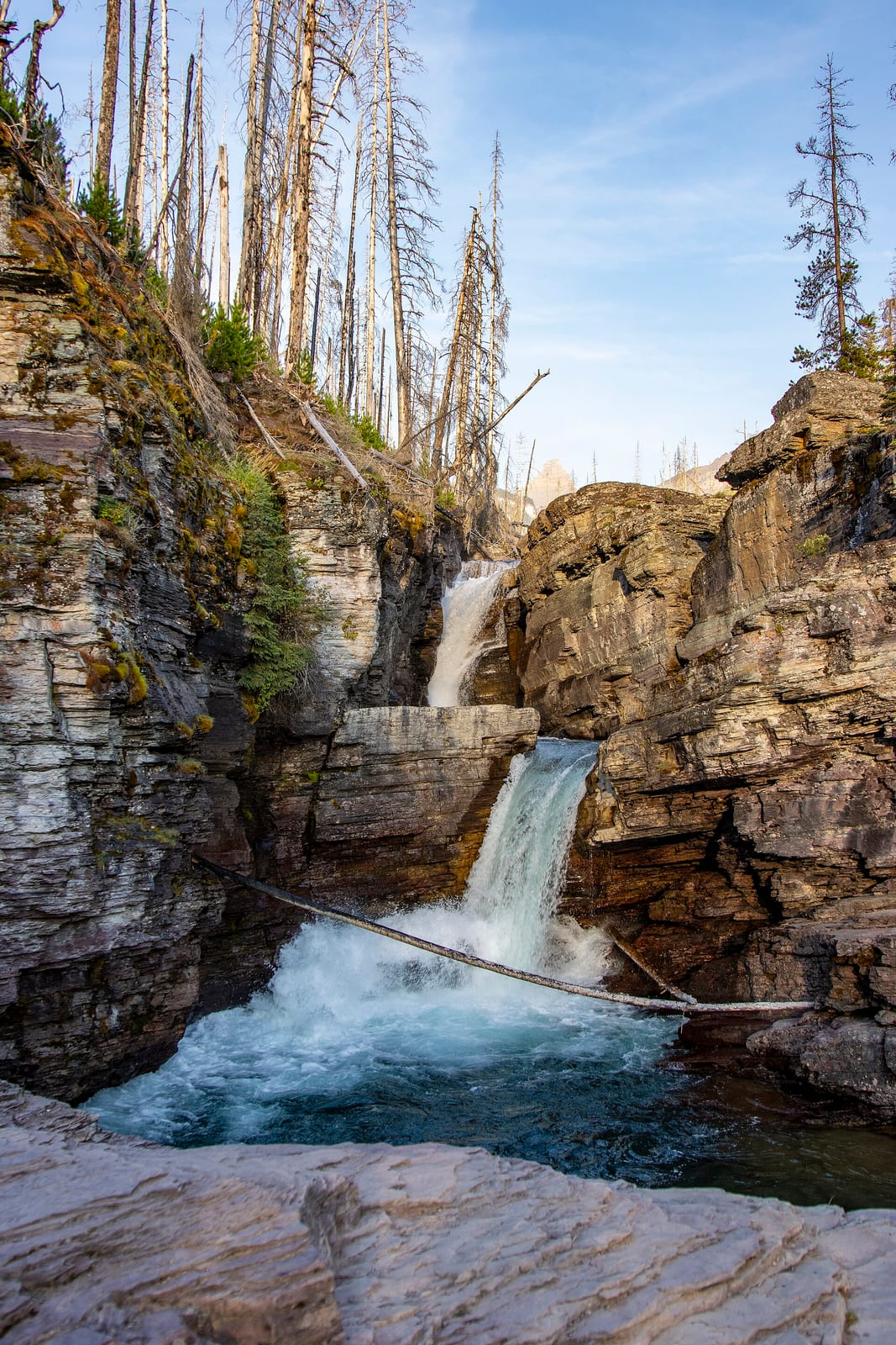 St. Mary Falls in Glacier National Park, Montana