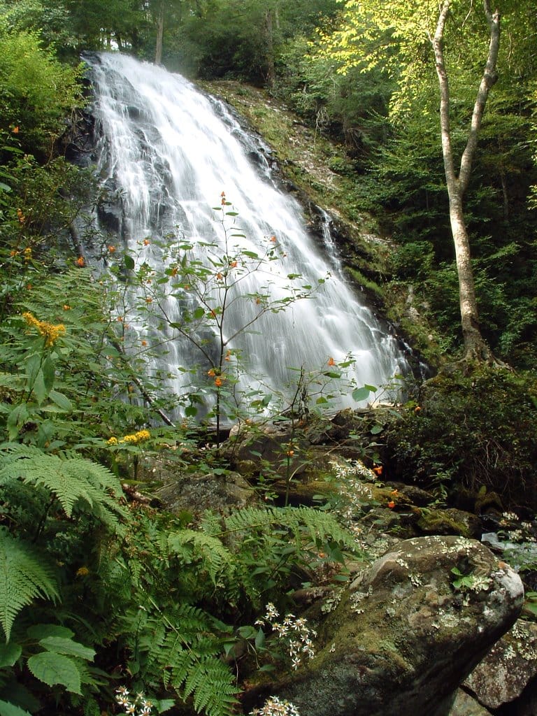 Crabtree Falls on the Blue Ridge Parkway, North Carolina