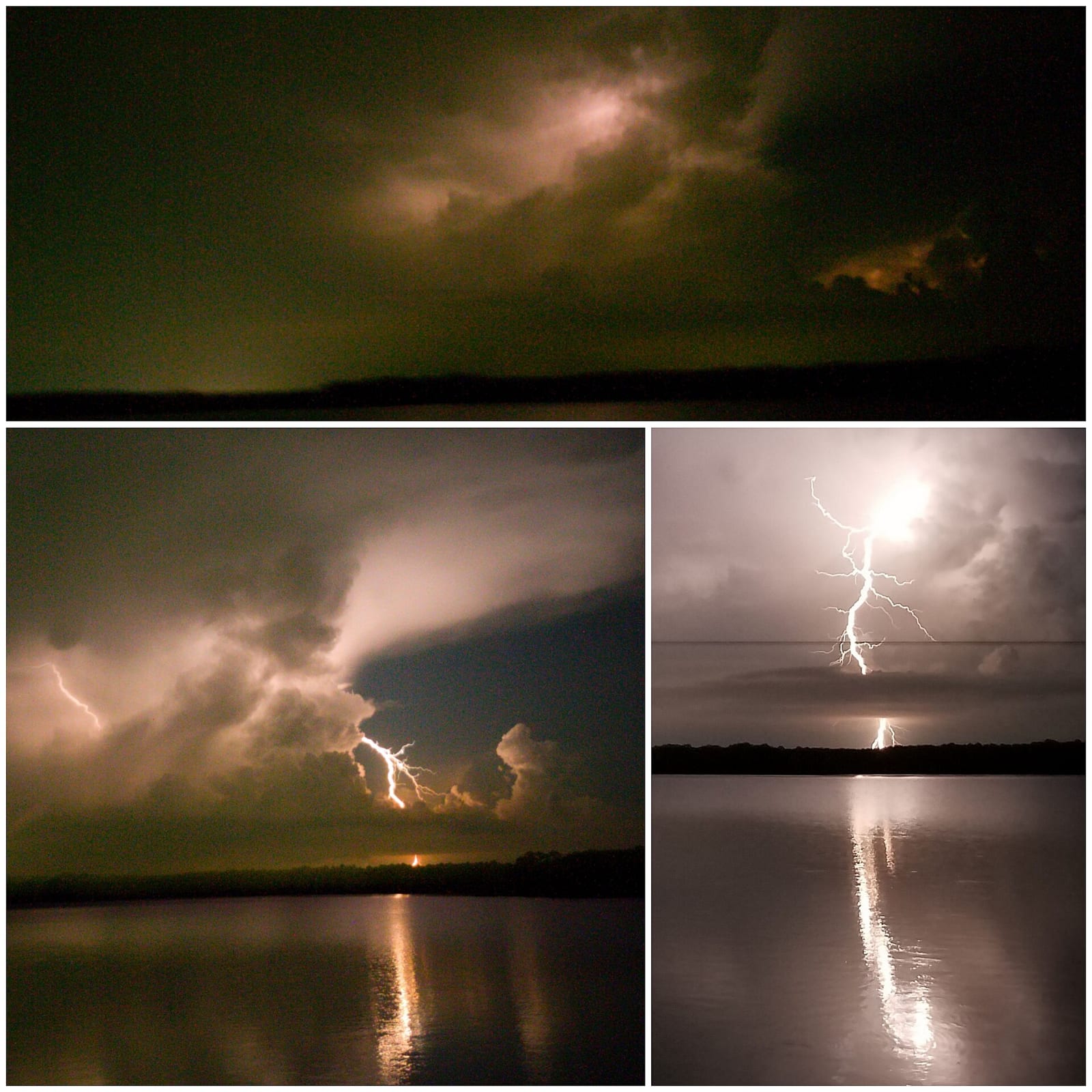 Falls Lake. Durham NC. Heat lightning became electric storm. God' awesomeness caught if for a second. Actually 4.7 sec. Really hope you enjoy the intricacy as m