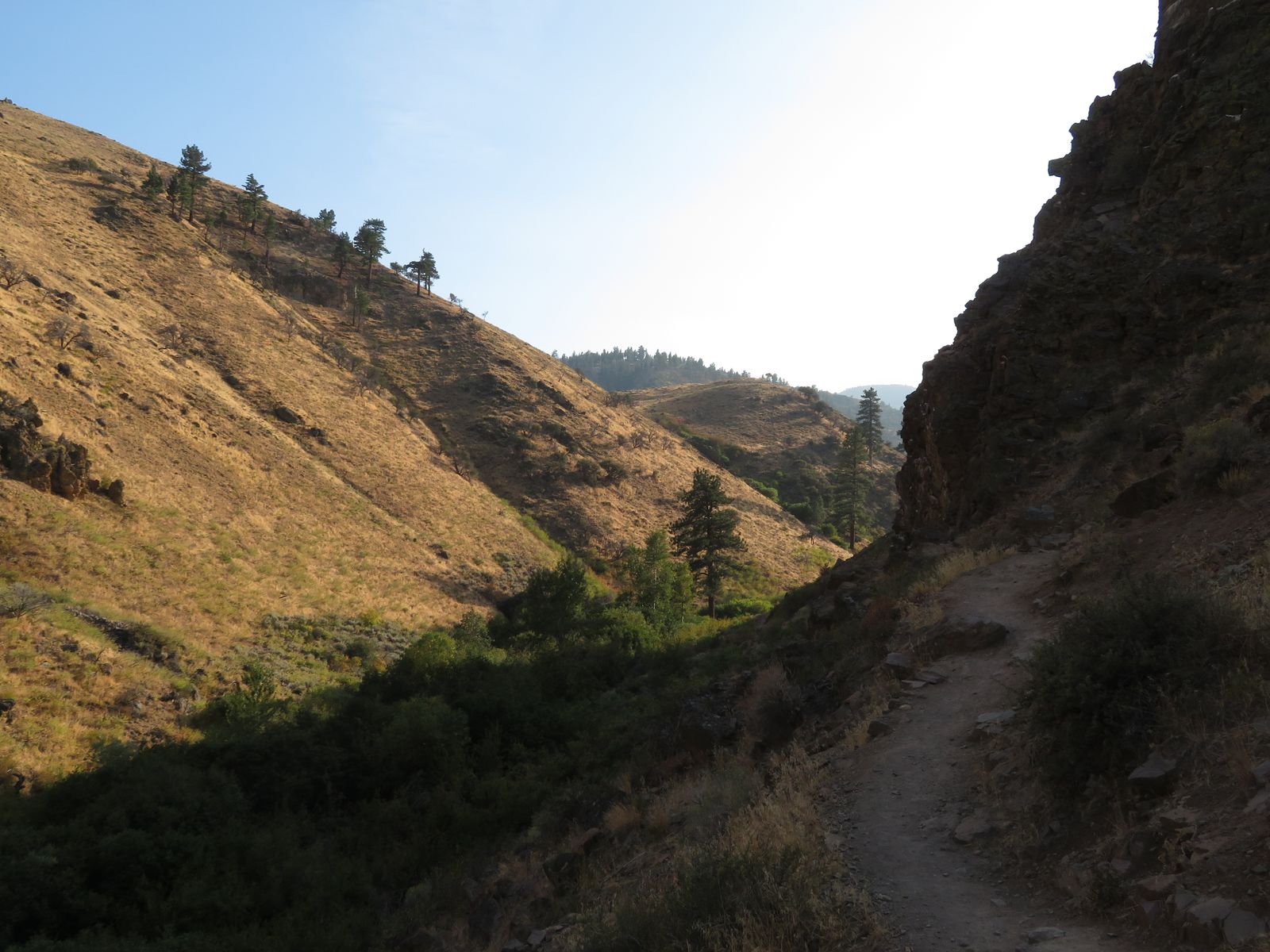 The Hunter Creek Trail in the canyon west of Reno