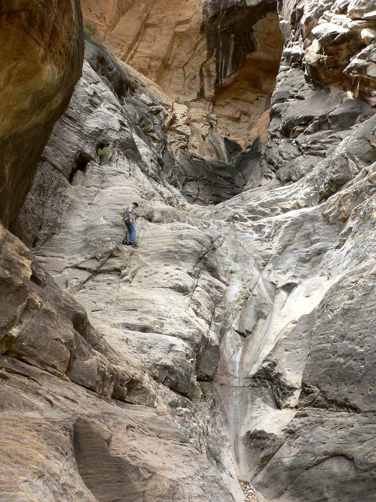 Slickrock at the head of Ice Box Canyon