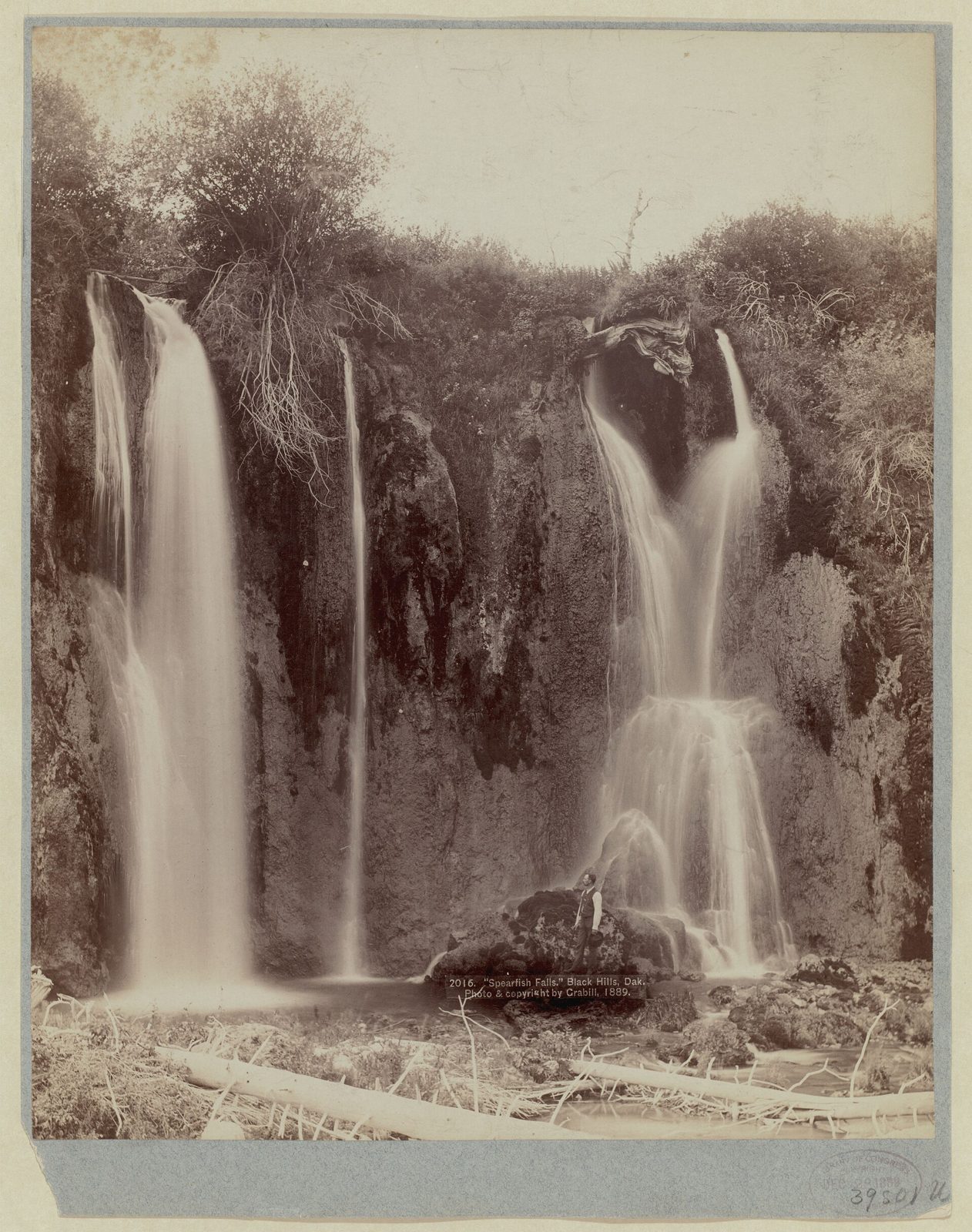 Original title Spearfish Falls. Black Hills, Dak.