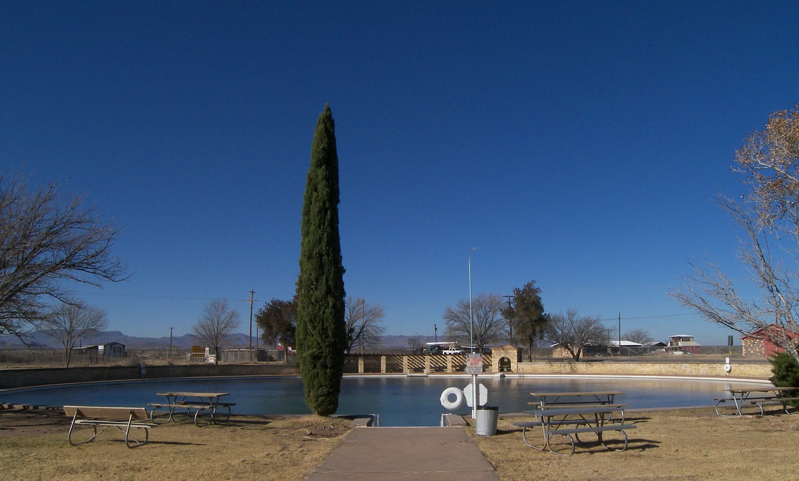 Balmorhea State Park swimming pool near Balmorhea, Texas
