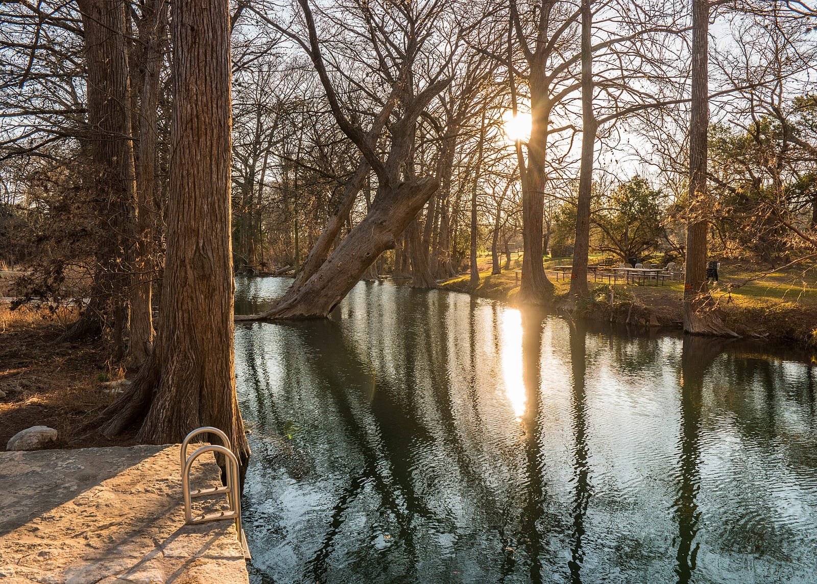 Blue Hole Regional Park in Wimberley, Texas