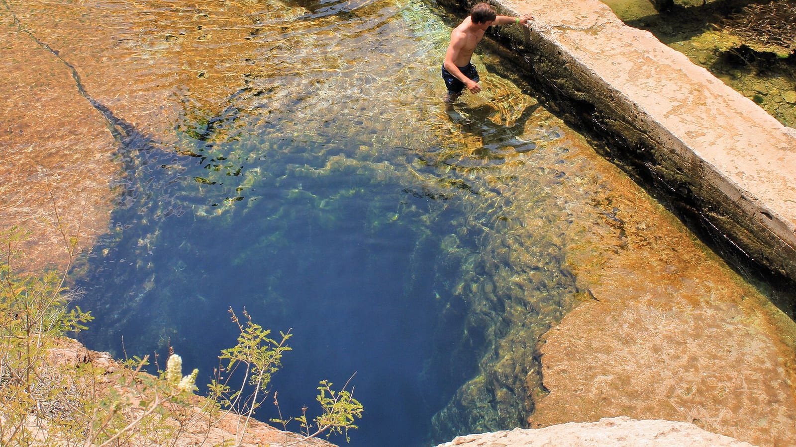 Jacob's Well in Hays County, Texas