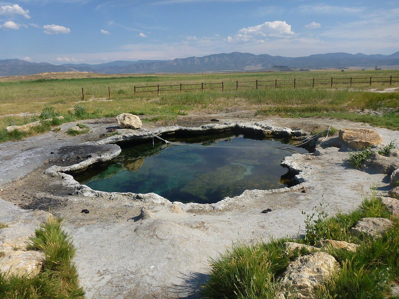 Natural pool at Meadow Hot Springs in Millard County