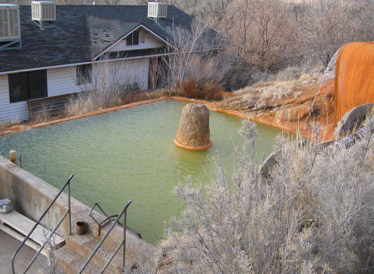 Soaking pool at Mystic Hot Springs, formerly Monroe Hot Springs