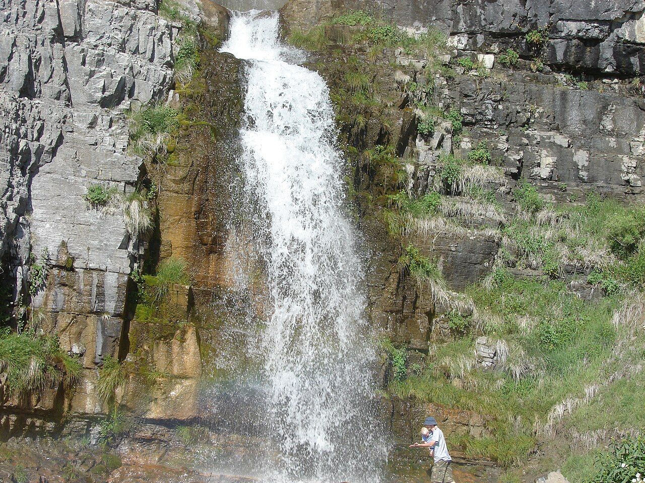 Lower tier of Stewart Cascades (Stewart Falls) near Aspen Grove