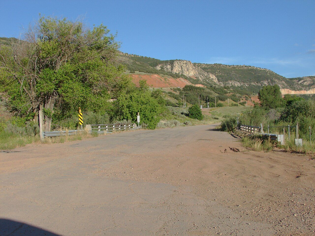 Bridge over Diamond Fork near the Three Forks trail area
