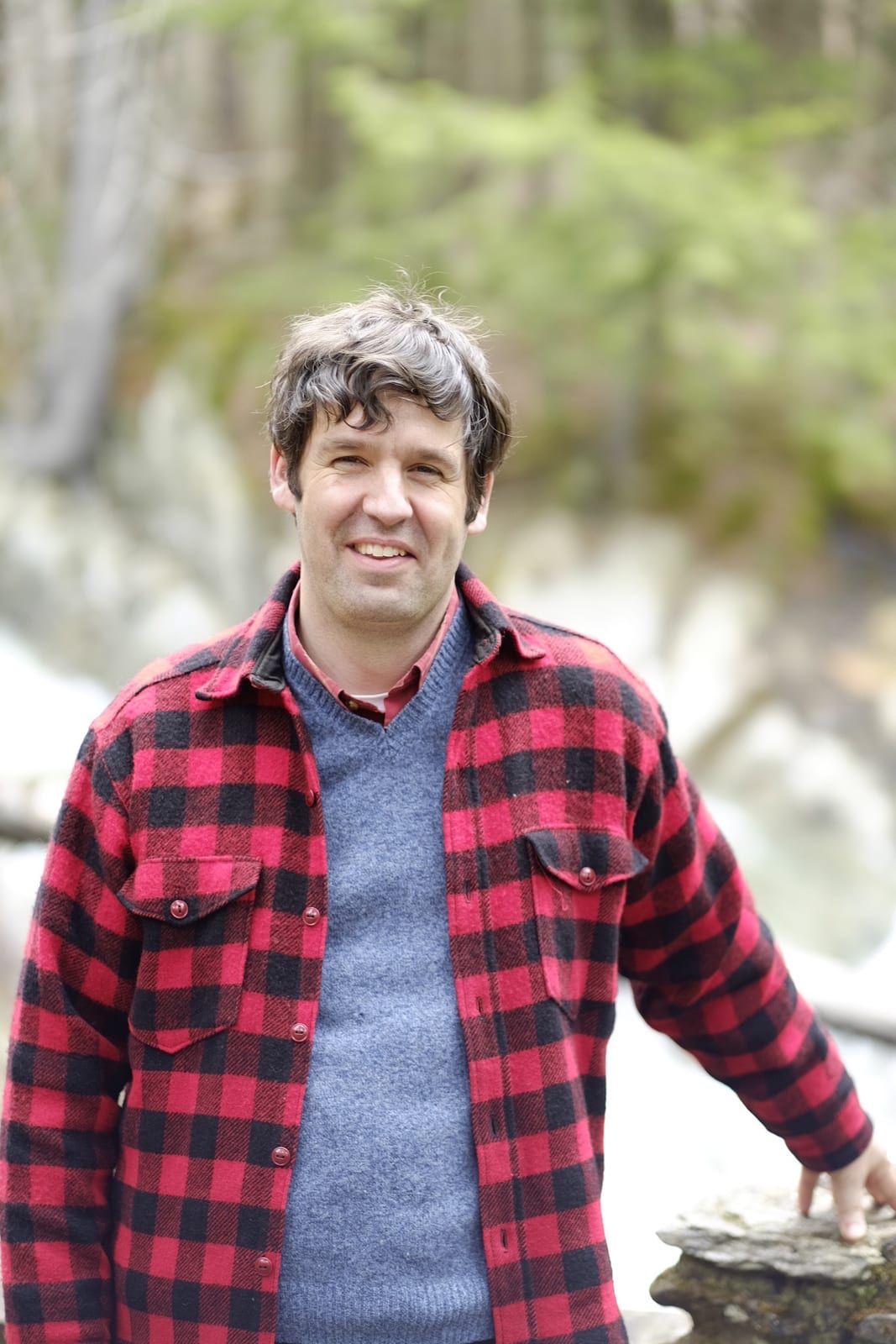 Alexander Lee at Texas Falls, Hancock, Vermont, during Spring break 2017.