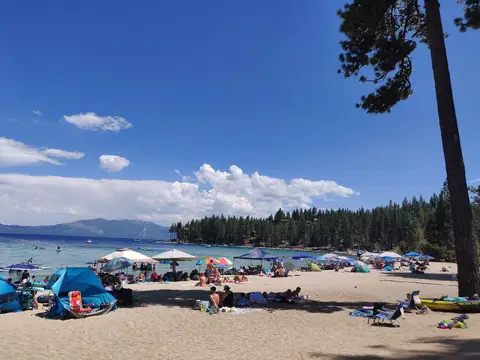 Meeks Bay Resort beach, Lake Tahoe