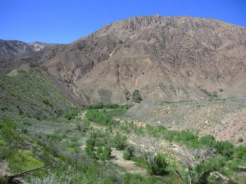 Sespe Wilderness landscape along the Sespe River corridor