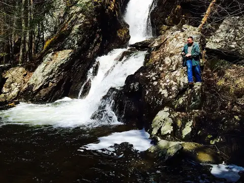 Campbell Falls, Campbell Falls State Park Reserve, Southfield, Massachuesetts.