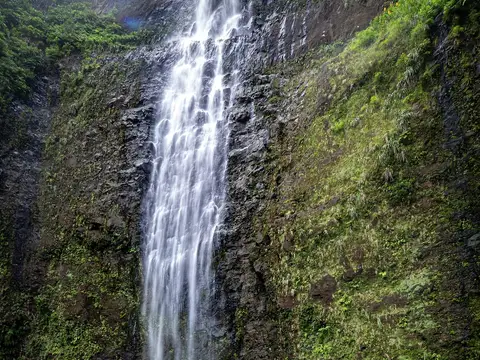 Hanakapiai Falls on the Napali Coast, Kauai, Hawaii