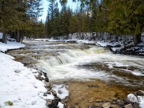 Ocqueoc Falls on the Ocqueoc River in Presque Isle County, Michigan