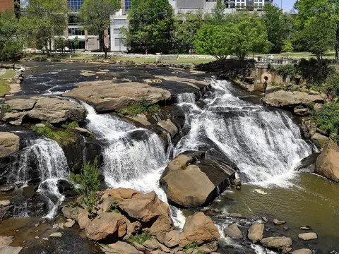 Reedy River Falls, Falls Park, Greenville, South Carolina