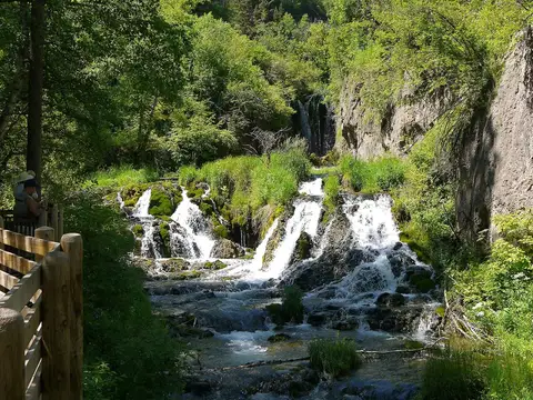 Roughlock Falls in Spearfish Canyon, South Dakota, USA.