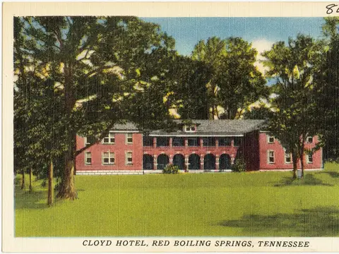 Title: Cloyd Hotel, Red Boiling Springs, Tennessee      This is an image of a place or building that is listed on the National Register of Historic Places in th