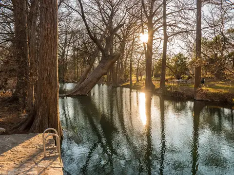 Blue Hole Regional Park in Wimberley, Texas
