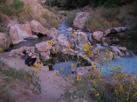 Pools at Fifth Water Hot Springs in Diamond Fork Canyon