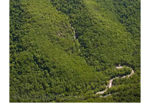 Aerial view of Crabtree Falls, Nelson County, Virginia