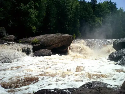 Sandstone Falls on northern Michigan's Black River